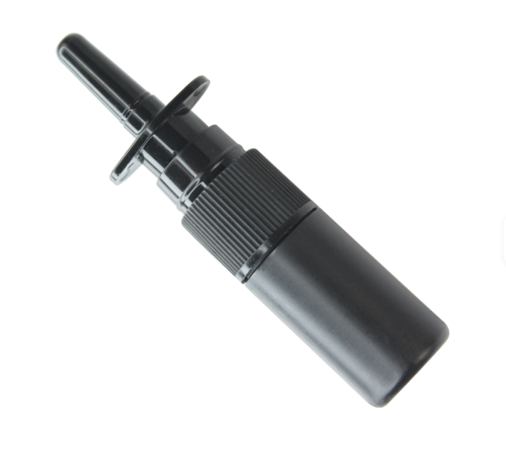 5ML black Nasal Spray Bottle Refillable Pump Plastic Tan Bottles UK Stock